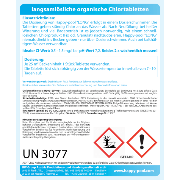 Chlortabletten LONG – Bild 3